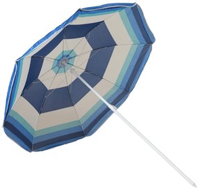 Slnečník BLUE STRIPES 180 cm, modrý