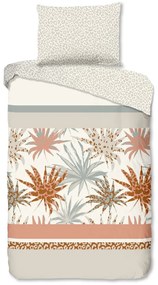 Bielo-svetlosivé bavlnené obliečky na jednolôžko 140x200 cm – Good Morning