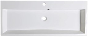 Sapho Sapho, ORINOKO umývadlo 100x42cm, liaty mramor, biela, OR100