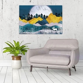 Obraz - Polárna krajina (90x60 cm)