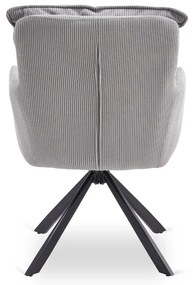 Otočná stolička MAGNUS sivá