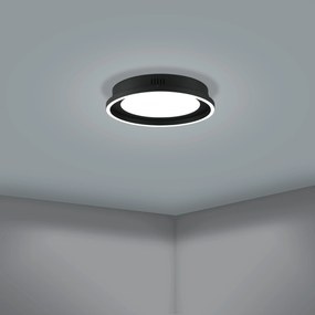 EGLO 900601 CALAGRANO stropné svietidlo LED D380mm 11,5W/1500lm 10W/1400lm 3000-6500K čierna, biela, stmievateľné, diaľkový ovládač