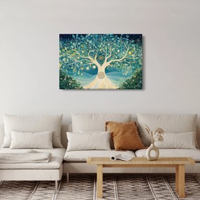 Obraz – Magický strom so špirálami (90x60 cm)
