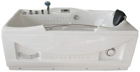 M-SPA - Kúpeľňová vaňa pravá s hydromasážou 174 x 88 x 70 cm