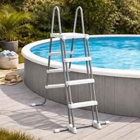 Bazénový rebrík 107 cm s protišmykovými stupňami