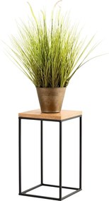 STOJAN NA KVETINÁČ BASICLOFT 40X24X24 CM ČIERNA/HNEDÁ