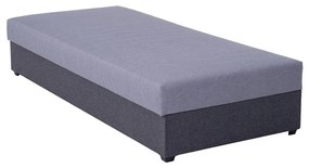 POHODA Čalúnená váľanda s úložným priestorom JACOB XL nosnosť 130 kg 90x200 cm šedá PO0065