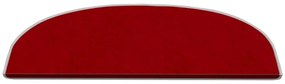 Červené nášľapy na schody v súprave 16 ks 20x65 cm Plain Color – Vitaus