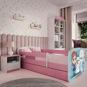 XXXLutz POSTEĽ PRE DETI A MLÁDEŽ 80/160 cm, biela, pink MID.YOU - Detské izby - 002142000225