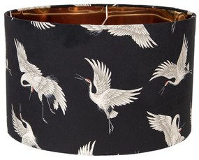 Textilné tienidlo na lampu s čapy Cigogne - Ø 45 * 28 cm