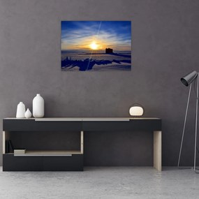 Sklenený obraz - polárna krajina (70x50 cm)