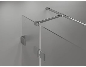 Mexen Lunar T, výklopný sprchový kút pravý 90 x 110 cm, číre sklo, chrómový profil, 834T-090-110-01-00-P