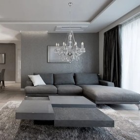 Searchlight 8888-8CL - Luster na reťazi MARIE THERESE 8xE14/40W/230V