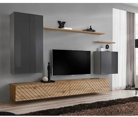 Obývacia Stena Switch II Line Grafit/Wotan