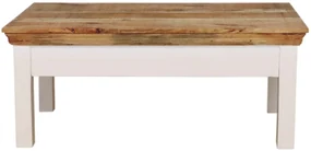 furniture-nabytek.cz - Konferenčný stolík so zásuvkou z masívu mango 110x45x60.