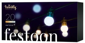 Twinkly TWF020GOP-BEU - LED Vonkajšia dekoratívna reťaz 20xLED 14m IP44 Wi-Fi