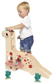 Drevená dinosauria garáž