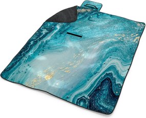 Sablio Plážová deka Modrý pigment: 200x140 cm