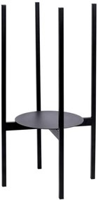 Stojan na kvety TORRE čierny 70 cm