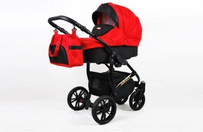 Kombinovaný kočárek Raf-pol Miracle - Red deluxe (3-kombinácia)