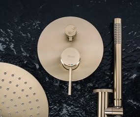 Rea Lungo Grip, podomietková sprchová súprava + BOX montážny systém, zlatá matná, REA-P8950