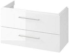 Cersanit Larga, kúpeľňová skrinka s umývadlom 100x45x65 cm, biela lesklá, S801-437