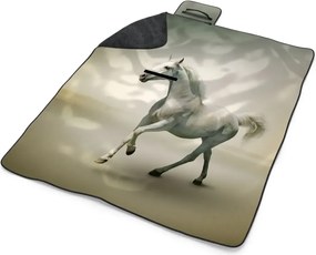 Sablio Plážová deka Biely kôň 2: 200x140 cm