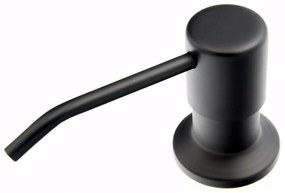 Gamma Simple, dávkovač saponátu pre kuchynský drez 400ml, čierna matná, GMA-DOZ-BK