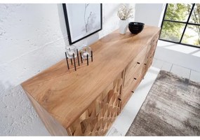 Komoda 38420 145cm Drevo Acacia Retro  - Komfort-nábytok