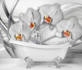 Gario Fototapeta Abstraktné orchidey Materiál: Vliesová, Rozmery: 200 x 140 cm