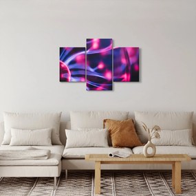 Abstraktný fialový obraz (90x60 cm)