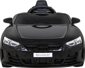 Ramiz Elektrické autíčko Audi RS E-Tron GT pre deti čierne + diaľkové ovládanie + pohon 4x4 + rádio MP3 + LED + EVA
