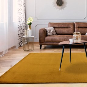 Dekorstudio Kožušinový koberec TOPIA - jantárový Rozmer koberca: 160x230cm