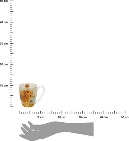 Porcelánový hrnček s lyžičkou Van Gogh Sunflowers 360 ml
