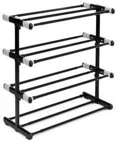 Botník DIANA 4 úrovne, čierny