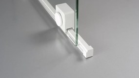 Deante Sprchová zástena Walk-in Prizma, posuvná - KTJ A32R 120 cm, biela - bez vaničky