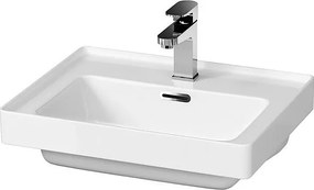 Cersanit Crea - závesná skrinka s umývadlom 50cm, biely lesk, S924-002+K114-005