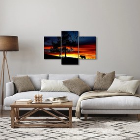 Obraz - Silueta vlka (90x60 cm)