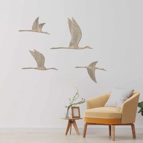 SENTOP | Moderné drevené vtáky na stenu - Elegantná dekorácia do interiéru| SENTOP HDF0525-MAPLE-S