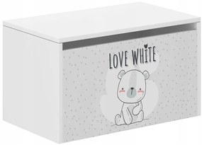 Detský úložný box s macíkom 40x40x69 cm