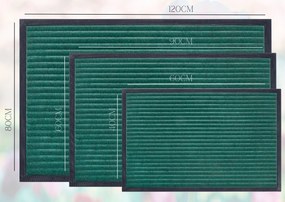 Hanse Home Collection koberce Rohožka Mix Mats Striped 105650 Smaragd Green - 80x120 cm