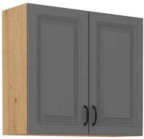 Kuchynská skrinka Stilo dustgrey/artisan 80g/72 2f