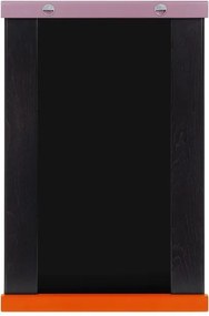 Nástenné zrkadlo s poličkou s dreveným rámom 50x75 cm Lun – noo.ma