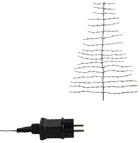 LED nástenný vianočný stromček ZIGGY, hnedý - viac veľkostí Veľkosť: XS