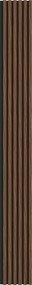 Mexen Lam-F, akustické stenové lamely 275 × 30 cm, plstený podklad 8 mm, technická dyha, mahagón rubínový, S105-275307-3015-013