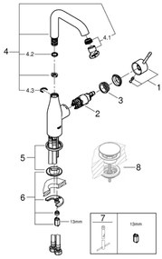 GROHE 23541001 - Umývadlová batéria ESSENCE DN 15 lesklý chróm