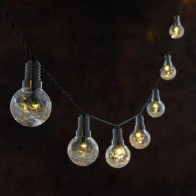 Sada solárnych svetelných reťazí 10 LED, 12 ks