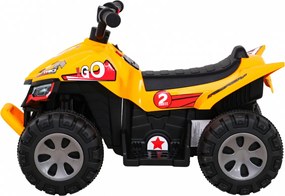Ramiz Najrýchlejšia batériová štvorkolka pre deti Žltá + 25W motor