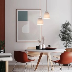 Biele závesné svietidlo s keramickým tienidlom Sewilla – Candellux Lighting