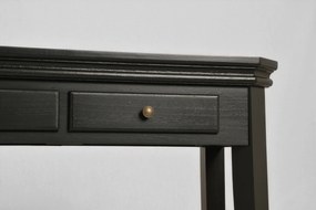 Konzolový stolík Cesena 128 cm z masívu čierny